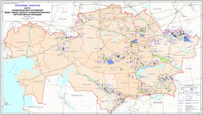 Map of copper, lead, zinc deposits, and licensed promising fields